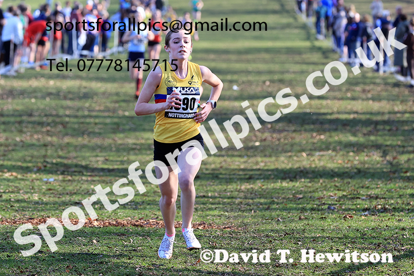 Girls under-15s 2025 UK CAU Inter Counties Cross Country Champs., Wollaton Park, Nottingham. Photo: David T. Hewitson/Sports for All Pics
